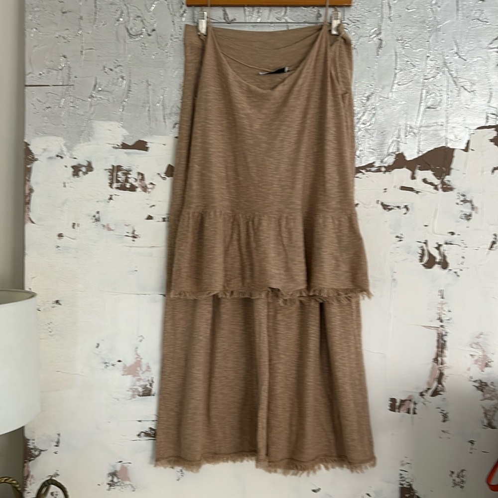 Elegant Tan Sleeveless Dress